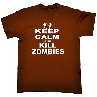 Keep Calm And Kill Zombies - Mens Funny Novelty Top Gift T Shirt T-Shirt Tshirts • £12.95