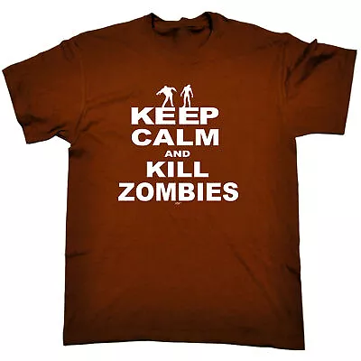 Keep Calm And Kill Zombies - Mens Funny Novelty Top Gift T Shirt T-Shirt Tshirts • £12.95