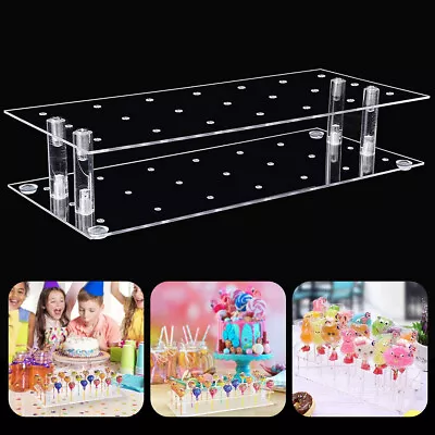 Acrylic Cake Pop Stand Holder Display Cupcake Lollipop Weddings Birthday .* • £10.39