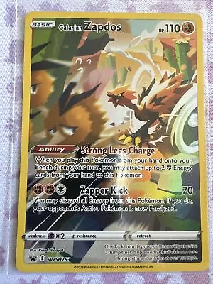 Pokémon - Galarian Zapdos - Swsh283 - Crown Zenith • $5.50