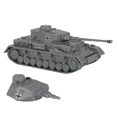 BMC CTS WW2 German Panzer IV Tank Classic Toy Soldier GRAY Plastic Army Vehicle • $15.90