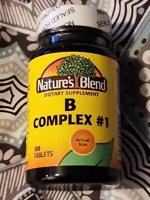 Vitamin B Complex Formula #1 100 Tabs By Nature's Blend Exp 08/2026 • $9.99