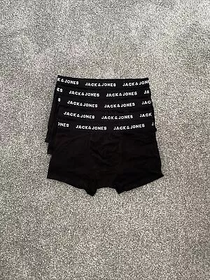 New W/o Tags 5 X Size Large Jack & Jones Black Boxer Shorts Boxers Underwear • £14.99