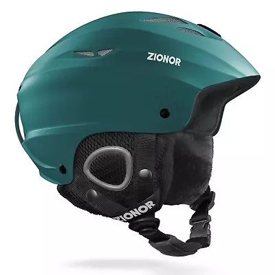 Ski Snowboard Helmet Men Women ZIONOR Air Flow Control Adjustable Fit GREEN XL • $28.99