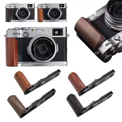 For Fuji Fujifilm X100vi X100 Camera Wood Hand Grip Alloy Base Plate L Holder • $68.20