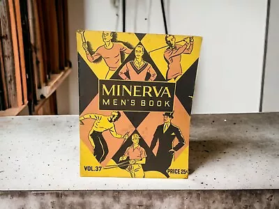 MINERVA Men's Book Knitting Patterns Vtg 1934 6th Printing PB Vol 37 Sweater Gay • $24.87