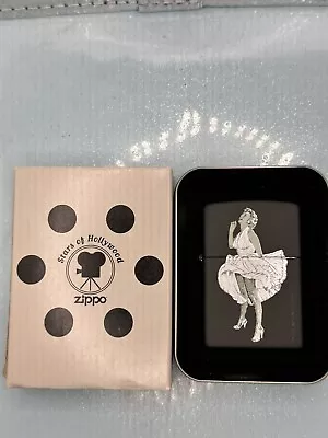 Vintage 2003 Marilyn Monroe White Dress Black Matte Zippo Lighter NEW • $84.95