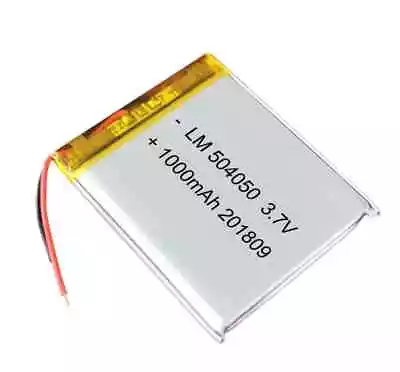 £8.99 • Buy 1x3.7V 1000mAh 504050 Lithium Polymer LiPo Battery Rechargeable For Mp3 Gps Dvd