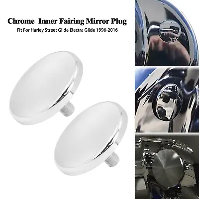 Inner Fairing Mirror Mounting Hole Plug Fit For Harley Touring Batwing FLH Tri • $7.59