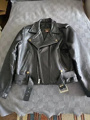 Vanson Leather Motorcycle Jacket Womans Size 16 • $20