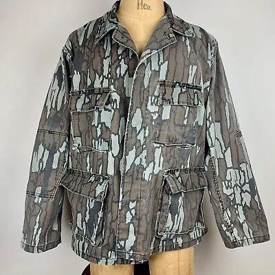 Vintage Treebark Camouflage Military Hunting Field Jacket • $35