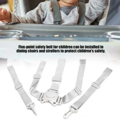 $7.72 • Buy Baby Universal 5 Point Harness High Chair Safe Belt Belts Seat X3R5