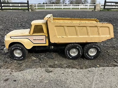 NYLINT Road Builders Husky Dump Truck 1970s Vintage! Pressed Steel • $8.99