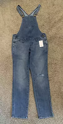 NWT! Sonoma Maternity Distressed Jean Overalls - Size XS • $32.99