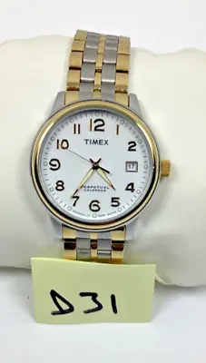 2004 Men's Timex 37MM Two-Tone Watch T2C061 Perpetual Calendar Date  MM • $44.99
