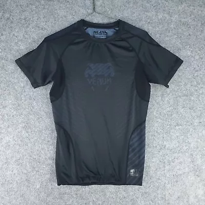 Venum Rashguard Medium Black Short Sleeve MMA • $22.39