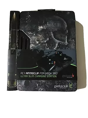XBOX 360 Gioteck AC-1 Ammo Clip Charging Station For 2x Controllers Charge NEW • £3.50