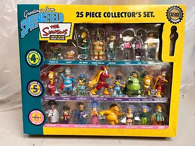 The Simpsons 25 Piece Collector's Set Greetings From Springfield Toy Figures • £139.99