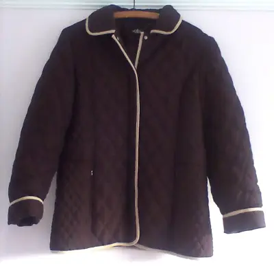 Ladies Fully Lined Casual Coat / Jacket By David Barry - Size 14 - 16 • £7.50