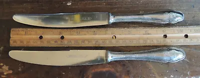 AWS WELLNER Rostfrei Dinner Knife Stainless Blade FERRO-PLATIN HANDLE MONOGRAM • $34.19