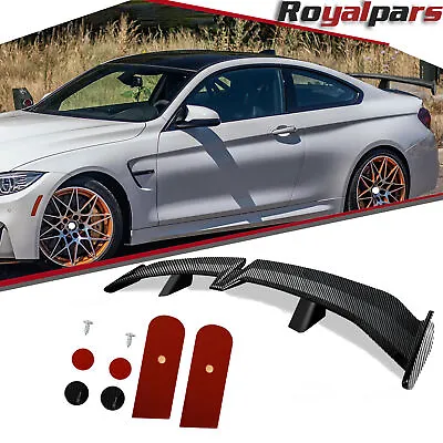 55  Universal Rear Trunk Spoiler Wing PRO Style With Adhesive Carbon Fiber Style • $89.99