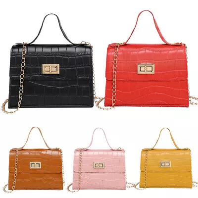 £3.99 • Buy Women Girls Quilted Chain Strap Bag Party Wedding Cross Body Shoulder Handbag