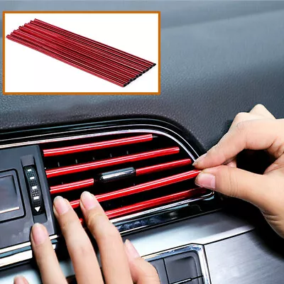 $6.38 • Buy 10Pcs Car Truck Accessories Auto Air Conditioner Outlet Vent Decoration Strip 