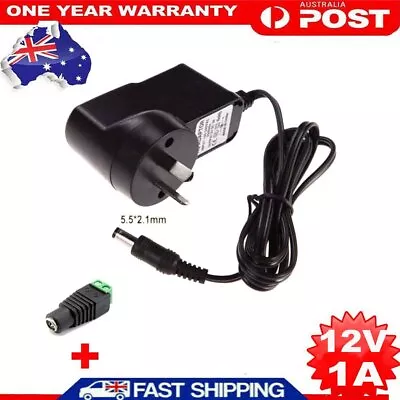 AC/DC12V 1A  Power Supply Transformer Adapter Charger For LED Strip Lights CCTV • $11.39