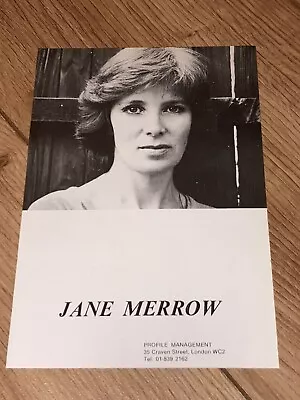 Jane Merrow - Original 1980 Acting Agency Z-page. • £10