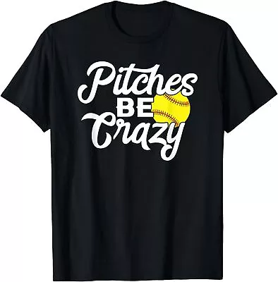 NEW LIMITED Funny Softball Pitcher Be Crazy Fast Slow Gift T-Shirt - MADE IN USA • $21.61