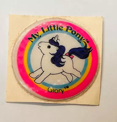 Vintage My Little Pony Glory Puffy Sticker Collectible 1980s G1 MLP Merch • $14.95