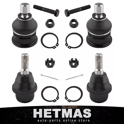 4Pcs Kit Ball Joints Front Lower & Upper For Chevy Trailblazer GMC Envoy 2002-09 • $33.06