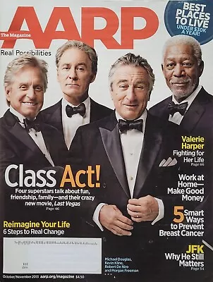 ROBERT DE NIRO /MORGAN FREEMAN /MICHAEL DOUGLAS /KEVIN KLINE 2013 AARP Magazine • $3.50