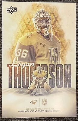 2023-24 VEGAS GOLDEN KNIGHTS Vs MINNESOTA GAME #38 GD POSTER APRIL 12 2024 • $17.99