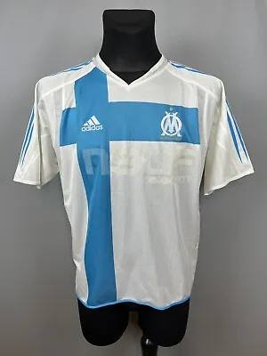 Olympique Marseille 2004 2005 Home Shirt Football Soccer Jersey Adidas Size M • $40.50