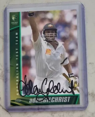 Rare Adam Gilchrist Test Signed Card Cricket Australia Esp Topps Select Ca • $42.90