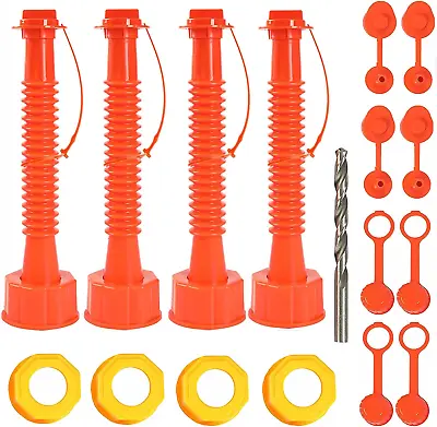 Gas Can Spout Replacement Improved Design Flexible Pour Nozzle Kit With Gasket • $17