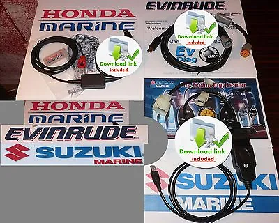 SUZUKI HONDA EVINRUDE (OMC) MARINE  Professional OUTBOARD DIAGNOSTIC KIT • $329