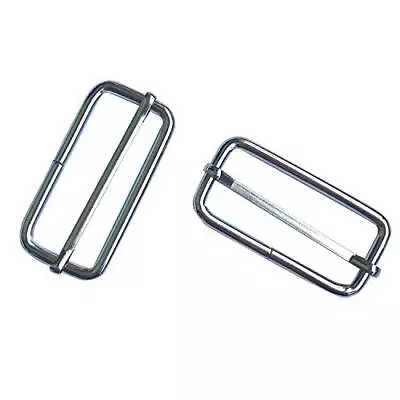 50 Pieces Slide Buckle - 1 Inch Metal Triglide Slides Rectangle Adjustable We... • $17.32