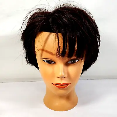 Cosmetology Mannequin Head Manikin 100% Human Hair Miss Kim #14101 • $14.99
