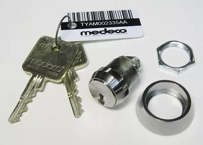 BRAND NEW! - Medeco M3 72S Cam Lock W/ 2 Keys + Tamper Collar 5/8  Long! • $34.95