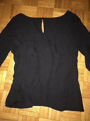 Womens Milly Black Blouse Size Large • $20