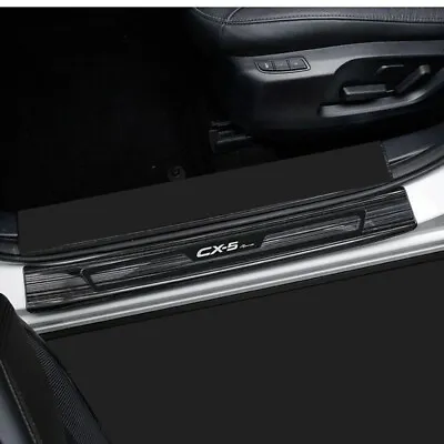 Door Sill Protector Scufff Plate Trim Guard For Mazda CX-5 2017 2023 Accessories • $79.19