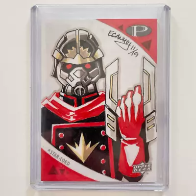 2019 Upper Deck Marvel Premier Original Sketch Card Art Starlord By Ecanhoj 1/1 • $99.97