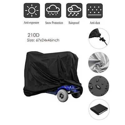 Waterproof 67  Mobility Scooter Cover Oxford Storage Bag Dust Proof Protector • $16.95