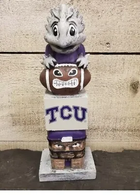 Vintage Style TCU Horned Frogs Statue Football NCAA FREE SHIPPING! X-mas Gift • $16.99