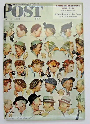 Saturday Evening Post Fridge Magnet The Gossip Norman Rockwell • $7.95