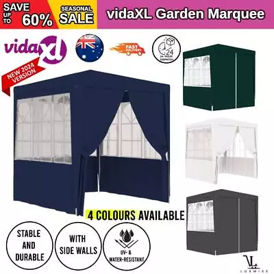 2x2m Outdoor Patio Gazebo Canopy Wedding Party Sunshade Market BBQ Tent Marquee • $115.64