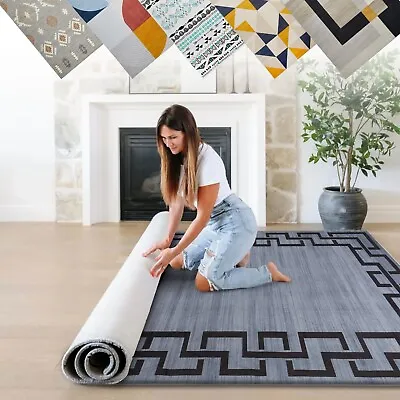 Non Slip Large Area Rugs Long Hallway Runner Carpet Washable Kitchen Floor Mats • £8.99