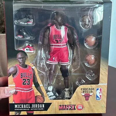Mafex Basketball Legend 23 Michael Jordan Action Figure Bulls Collectible Sport • $49.99